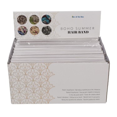 Κορδέλα Μαλλιών Boho-Summer 100%  Polyester 22.5x9cm Σε 6 Σχέδια