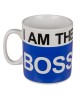 Κούπα -I AM THE BOSS- 1lt Λευκό/Μπλε Κεραμικό 13x11cm
