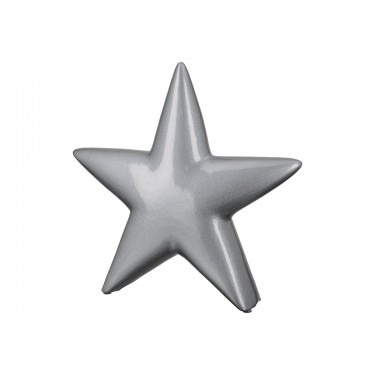 Διακοσμητικό Αντικείμενο Αστέρι Κεραμικό Ασημί 4x23x22cm