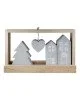 Stand Relief Rectangular -Casa- Σπίτι Motif Cement Ξύλο Ecru Γκρι PU 4 25.5x5x15cm Stand Relief Rectangular -Casa- Σπίτι Motif Cement Ξύλο Ecru Γκρι PU 4 25.5x5x15cm