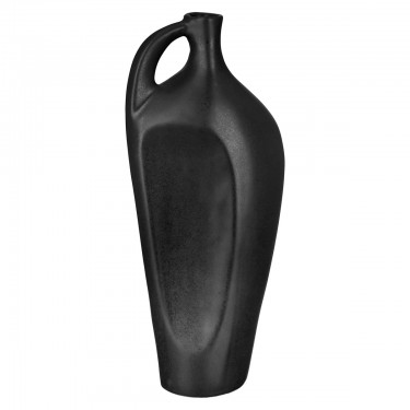Βάζο Μπουκάλι -Nera- Κεραμικό Μαύρο 6x10.5x25cm