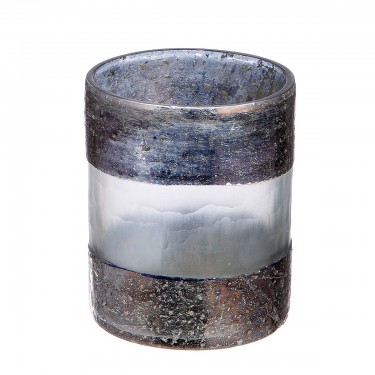 Φωτιστικό Κυκλικό -Ramon- Γυαλί Καφέ 9x7cm