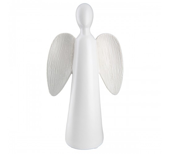 Φιγούρα Angels -Barbara- Κεραμικό Λευκό PU 13x7x24cm Φιγούρα Angels -Barbara- Κεραμικό Λευκό PU 13x7x24cm
