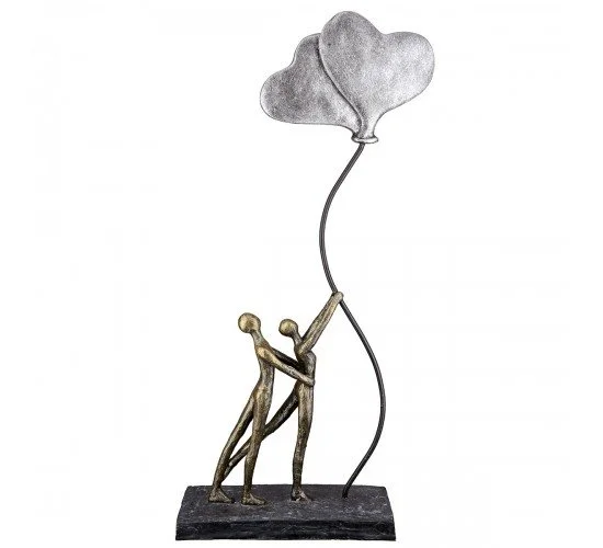Γλυπτό -Love Balloon- Couple Motif Πολυρεζίνη Μπρούντζινο PU 20x7.5x48cm Γλυπτό -Love Balloon- Couple Motif Πολυρεζίνη Μπρούντζινο PU 20x7.5x48cm