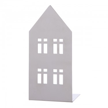 Κηροπήγιο Σπιτάκι -Casita- Ατσάλι Ασημί 8x11.5x25cm