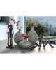 Βάζο ArteLibre Ασημί Κεραμικό Φ9x15cm Σε 3 Σχέδια Βάζο ArteLibre Ασημί Κεραμικό Φ9x15cm Σε 3 Σχέδια