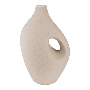 Βάζο -Radon- Κεραμικό Μπεζ/Γκρι 11x18x28.5cm