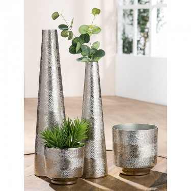  Βάζο Κεραμικό Μαύρο Λευκό 2 Ποικιλία 19X10X26Cm 19X10X26Cm