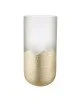 Βάζο Cylindrical -Dorato- Γυάλινο Clear Χρυσό PU H. 27 cm D. 13 cm Βάζο Cylindrical -Dorato- Γυάλινο Clear Χρυσό PU H. 27 cm D. 13 cm