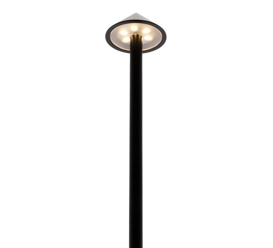 Επιτραπέζιο Φωτιστικό LED Φορητό ANGELINA Μαύρο Αλουμίνιο/Μέταλλο 10.5x10.5x30cm