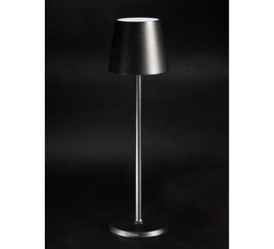 Επιτραπέζιο Φωτιστικό LED Φορητό FELINE Μαύρο Αλουμίνιο 11x11x37.5cm