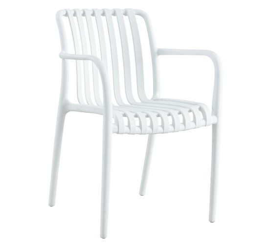 Πολυθρόνα Κήπου ArteLibre TAHITI Λευκό PP 58x56x81cm Πολυθρόνα Κήπου ArteLibre TAHITI Λευκό PP 58x56x81cm