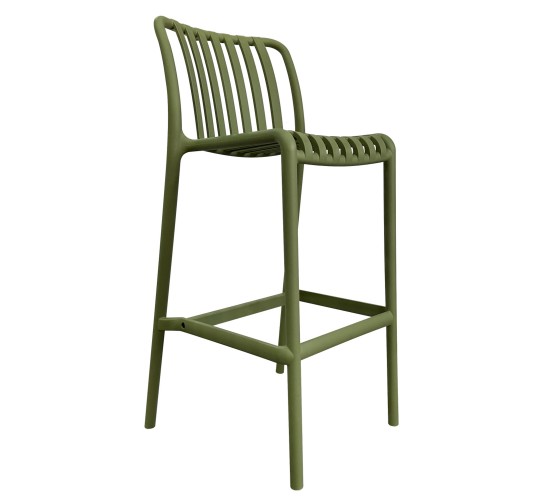 Σκαμπό Bar ArteLibre TAHITI Πράσινο PP 47x38x102cm Σκαμπό Bar ArteLibre TAHITI Πράσινο PP 47x38x102cm