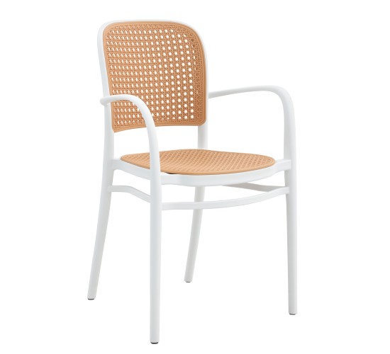 Πολυθρόνα Κήπου ArteLibre CANARY Λευκό/Μπεζ PP 55x52x86cm Πολυθρόνα Κήπου ArteLibre CANARY Λευκό/Μπεζ PP 55x52x86cm