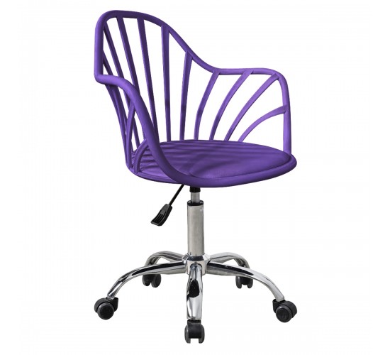 Καρέκλα Γραφείου ArteLibre SRI-LANKA Μοβ PP/PU 56.5x55.5x83cm