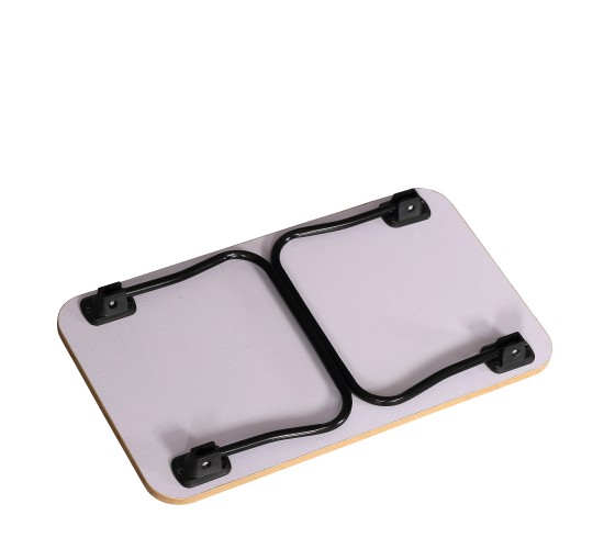 Βοηθητικό Τραπεζάκι ArteLibre BALLARD Πτυσσόμενο Δρυς/Μαύρο Μοριοσανίδα/Μέταλλο 53x30x22cm