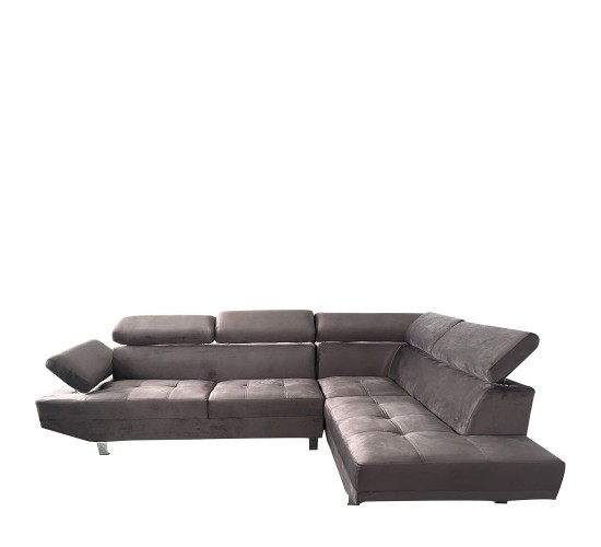 Καναπές Γωνιακός ArteLibre OZMA Γκρι Ύφασμα 254x160x70cm Καναπές Γωνιακός ArteLibre OZMA Γκρι Ύφασμα 254x160x70cm