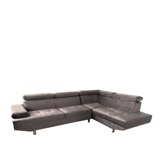 Καναπές Γωνιακός ArteLibre OZMA Γκρι Ύφασμα 254x160x70cm Καναπές Γωνιακός ArteLibre OZMA Γκρι Ύφασμα 254x160x70cm