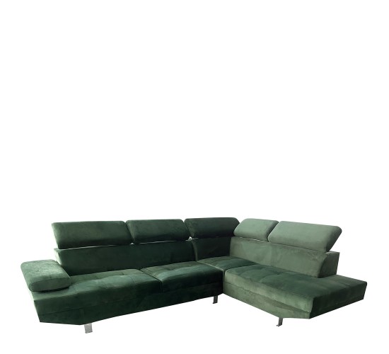 Καναπές Γωνιακός ArteLibre OZMA Πράσινο Ύφασμα 254x160x70cm Καναπές Γωνιακός ArteLibre OZMA Πράσινο Ύφασμα 254x160x70cm