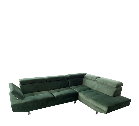 Καναπές Γωνιακός ArteLibre OZMA Πράσινο Ύφασμα 254x160x70cm Καναπές Γωνιακός ArteLibre OZMA Πράσινο Ύφασμα 254x160x70cm