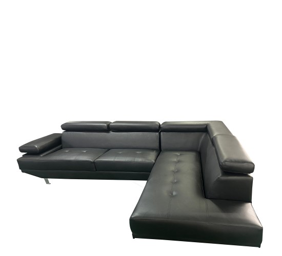 Καναπές Γωνιακός ArteLibre MASAL Μαύρο PU 280x185x85cm Καναπές Γωνιακός ArteLibre MASAL Μαύρο PU 280x185x85cm