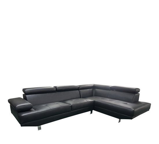 Καναπές Γωνιακός ArteLibre MASAL Μαύρο PU 280x185x85cm Καναπές Γωνιακός ArteLibre MASAL Μαύρο PU 280x185x85cm