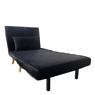 Πολυθρόνα ArteLibre ALFHARD Μαύρο Ύφασμα 77x80x79cm