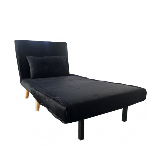 Πολυθρόνα ArteLibre ALFHARD Μαύρο Ύφασμα 77x80x79cm