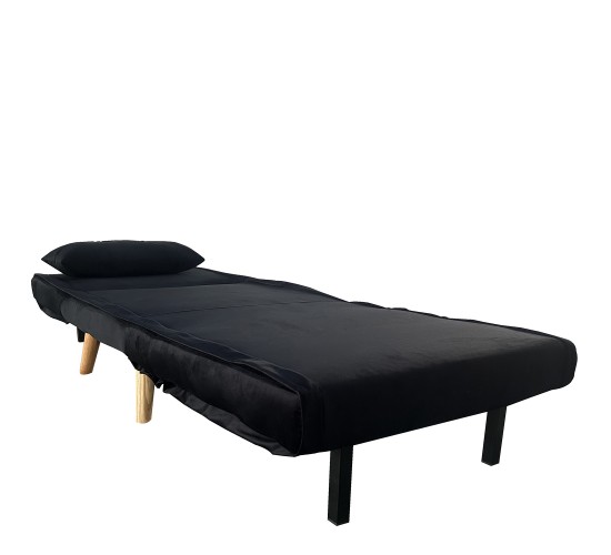 Πολυθρόνα ArteLibre ALFHARD Μαύρο Ύφασμα 77x80x79cm