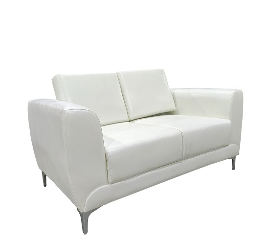 Καναπές Διθέσιος ArteLibre ELFRIC Λευκό PU 142x81x81cm Καναπές Διθέσιος ArteLibre ELFRIC Λευκό PU 142x81x81cm