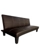 Καναπές Κρεβάτι Τριθέσιος ArteLibre ERYNDOR Καφέ PU 186x90x82cm
