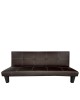 Καναπές Κρεβάτι Τριθέσιος ArteLibre ERYNDOR Καφέ PU 186x90x82cm