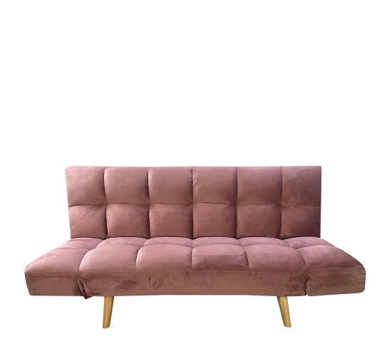 Καναπές Κρεβάτι Τριθέσιος ArteLibre ELVINA Σάπιο Μήλο Ύφασμα 182x82x88cm