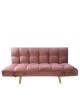 Καναπές Κρεβάτι Τριθέσιος ArteLibre ELVINA Σάπιο Μήλο Ύφασμα 182x82x88cm