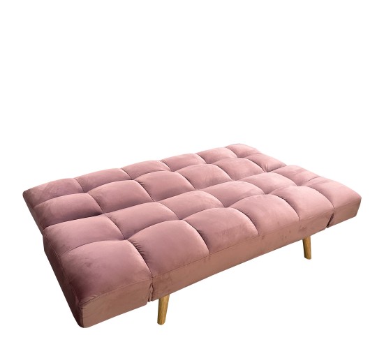 Καναπές Κρεβάτι Τριθέσιος ArteLibre ELVINA Σάπιο Μήλο Ύφασμα 182x82x88cm