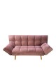 Καναπές Κρεβάτι Τριθέσιος ArteLibre ELVINA Σάπιο Μήλο Ύφασμα 182x82x88cm