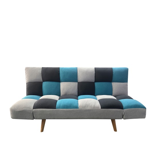 Καναπές Κρεβάτι Τριθέσιος ArteLibre ELVINA Πολύχρωμο Ύφασμα 182x82x88cm