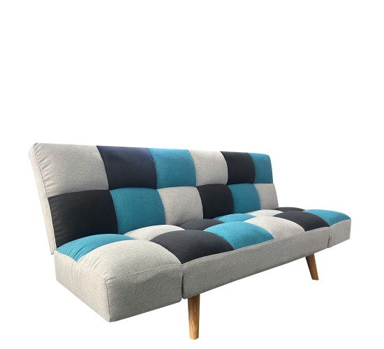 Καναπές Κρεβάτι Τριθέσιος ArteLibre ELVINA Πολύχρωμο Ύφασμα 182x82x88cm