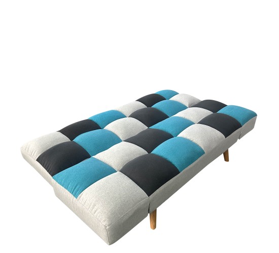 Καναπές Κρεβάτι Τριθέσιος ArteLibre ELVINA Πολύχρωμο Ύφασμα 182x82x88cm