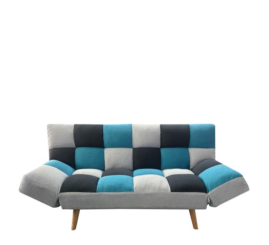 Καναπές Κρεβάτι Τριθέσιος ArteLibre ELVINA Πολύχρωμο Ύφασμα 182x82x88cm