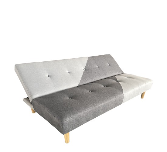 Καναπές Κρεβάτι Τριθέσιος ArteLibre NERISSA Αποχρώσεις Γκρι Ύφασμα 178x87x78cm