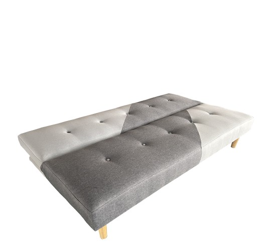 Καναπές Κρεβάτι Τριθέσιος ArteLibre NERISSA Αποχρώσεις Γκρι Ύφασμα 178x87x78cm