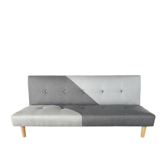 Καναπές Κρεβάτι Τριθέσιος ArteLibre NERISSA Αποχρώσεις Γκρι Ύφασμα 178x87x78cm