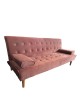 Καναπές Κρεβάτι Τριθέσιος ArteLibre ELFREDA Σάπιο Μήλο Ύφασμα 188x83x83cm