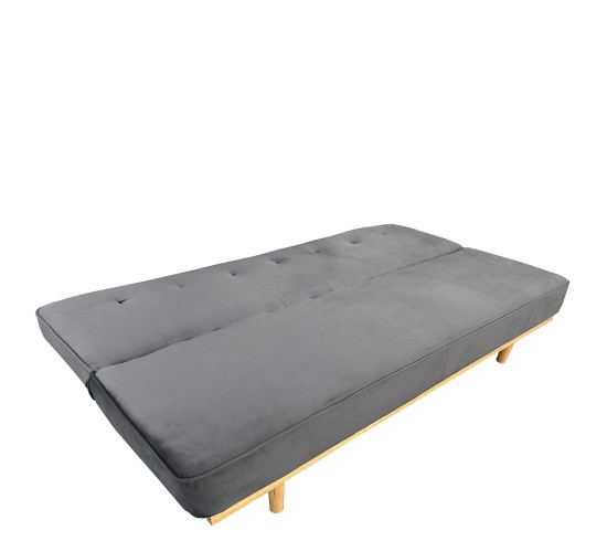 Καναπές Κρεβάτι Τριθέσιος ArteLibre CELESTE Γκρι Ύφασμα 193x85x88cm