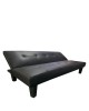 Καναπές Κρεβάτι Τριθέσιος ArteLibre NAHELE Μαύρο PU 82x82.5x78cm Καναπές Κρεβάτι Τριθέσιος ArteLibre NAHELE Μαύρο PU 82x82.5x78cm