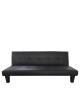 Καναπές Κρεβάτι Τριθέσιος ArteLibre NAHELE Μαύρο PU 82x82.5x78cm Καναπές Κρεβάτι Τριθέσιος ArteLibre NAHELE Μαύρο PU 82x82.5x78cm