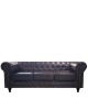 Καναπές Τριθέσιος ArteLibre AVERY Σκούρο Καφέ PU 208x90x73cm Καναπές Τριθέσιος ArteLibre AVERY Σκούρο Καφέ PU 208x90x73cm