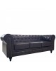 Καναπές Τριθέσιος ArteLibre AVERY Σκούρο Καφέ PU 208x90x73cm Καναπές Τριθέσιος ArteLibre AVERY Σκούρο Καφέ PU 208x90x73cm