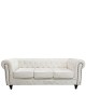 Καναπές Τριθέσιος ArteLibre AVERY Λευκό PU 208x90x73cm Καναπές Τριθέσιος ArteLibre AVERY Λευκό PU 208x90x73cm